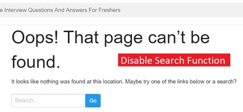 disbale-search-function