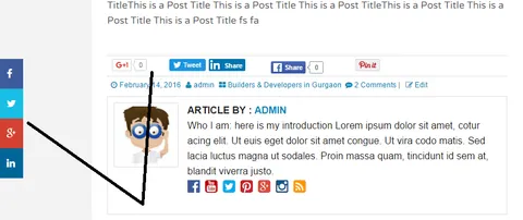 Official Social Share Button Script