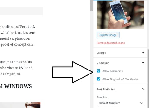 disable comment on worpress