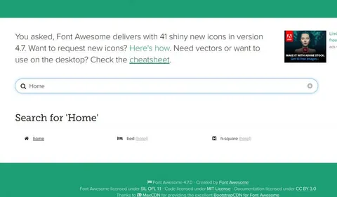 font awesome icon search