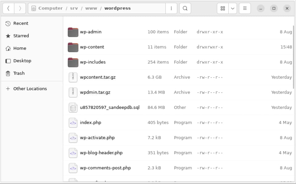 Chaning file permission in ubuntu 1
