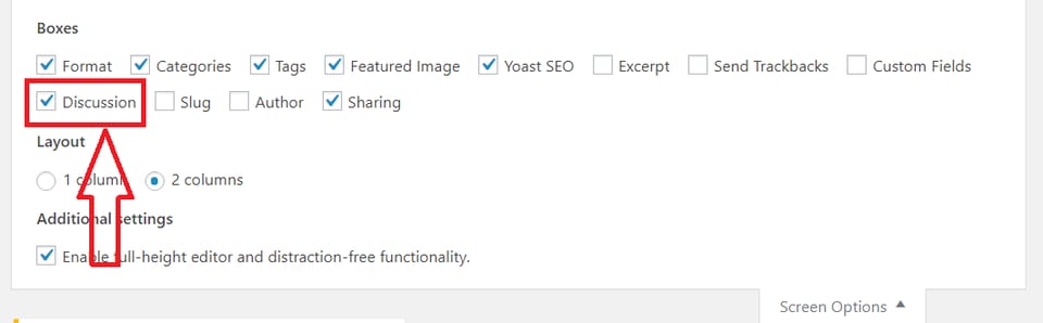 enable or disable comments wordpress