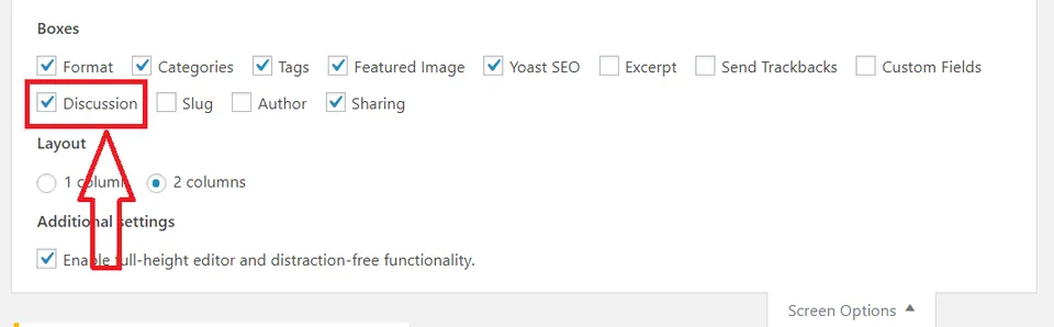 enable or disable comments wordpress