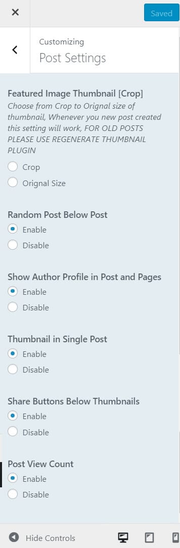 poster post-settings